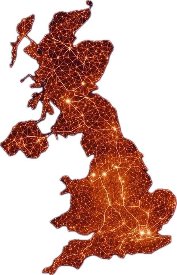 Map of the UK showing Auca partners.